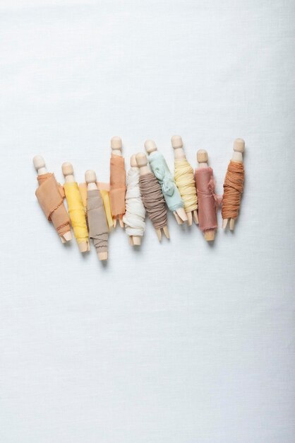 Zestaw nici w pastelowych kolorach